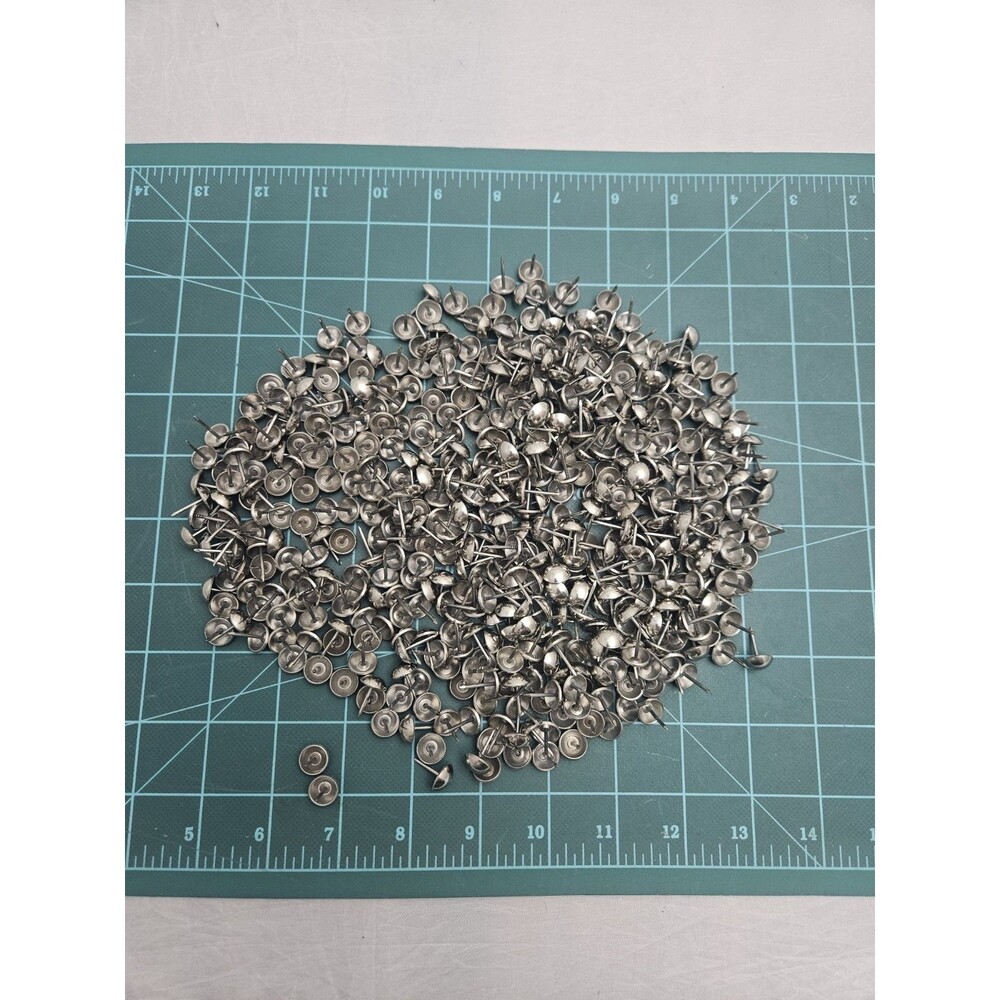 Vintage Uphostery Tacks Silver Lot